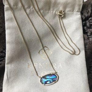 Adjustable Kendra Scott Abalone Delaney necklace